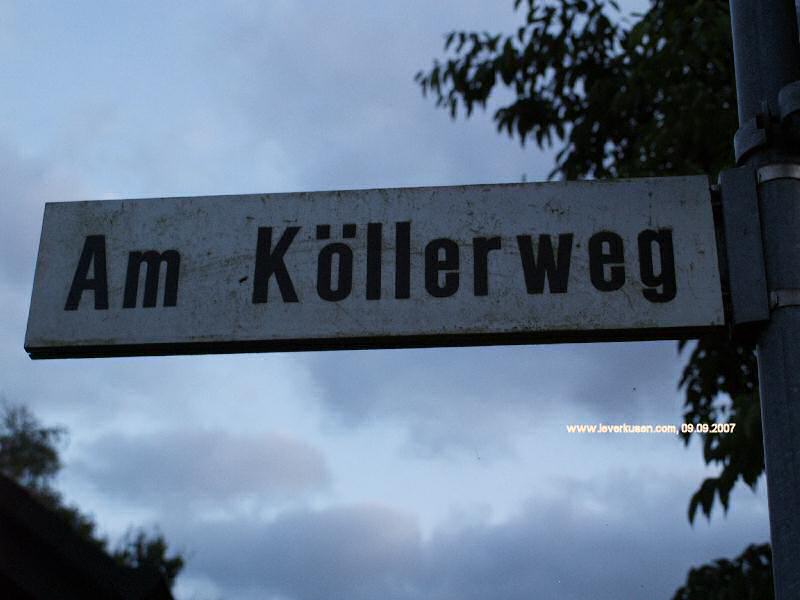 Foto der Am Köllerweg: Straßenschild Am Köllerweg