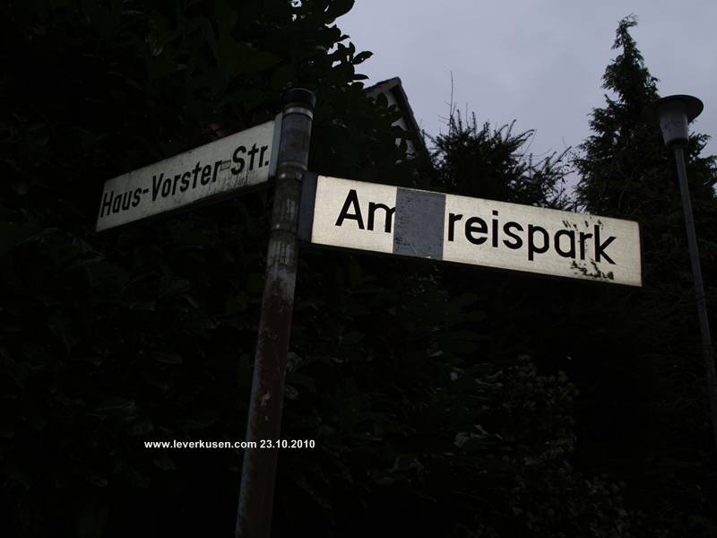 Foto der Am Kreispark: Straßenschild Am Kreispark