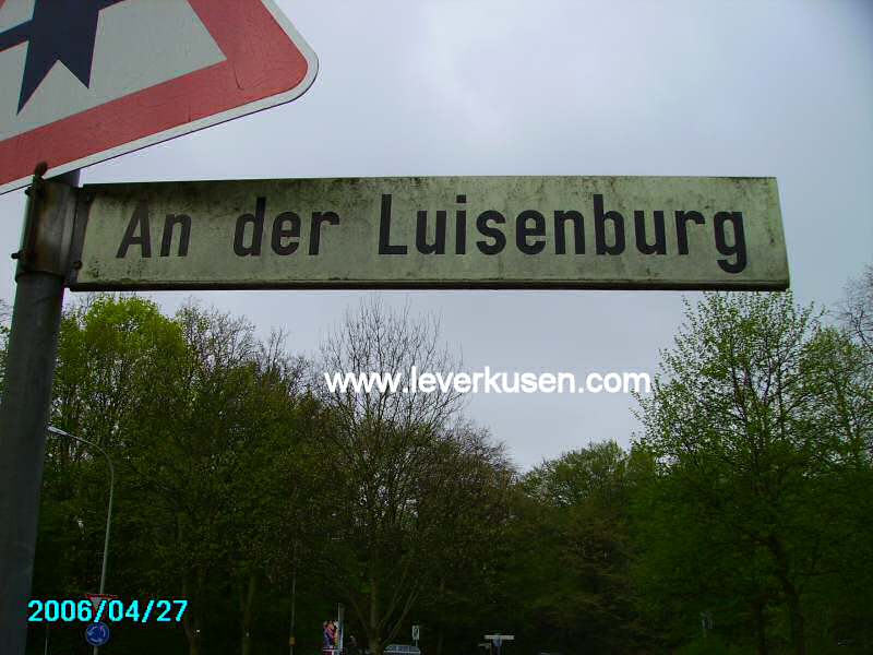 Foto der An der Luisenburg: Straßenschild An der Luisenburg
