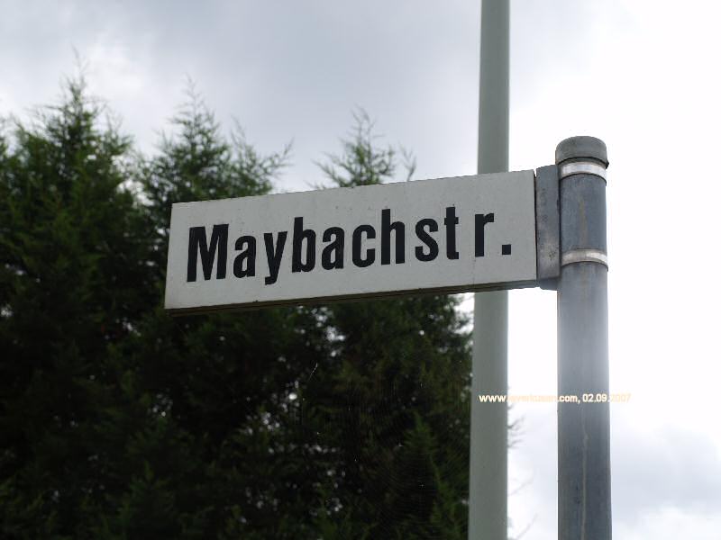 Foto der Maybachstraße: Straßenschild Maybachstr.