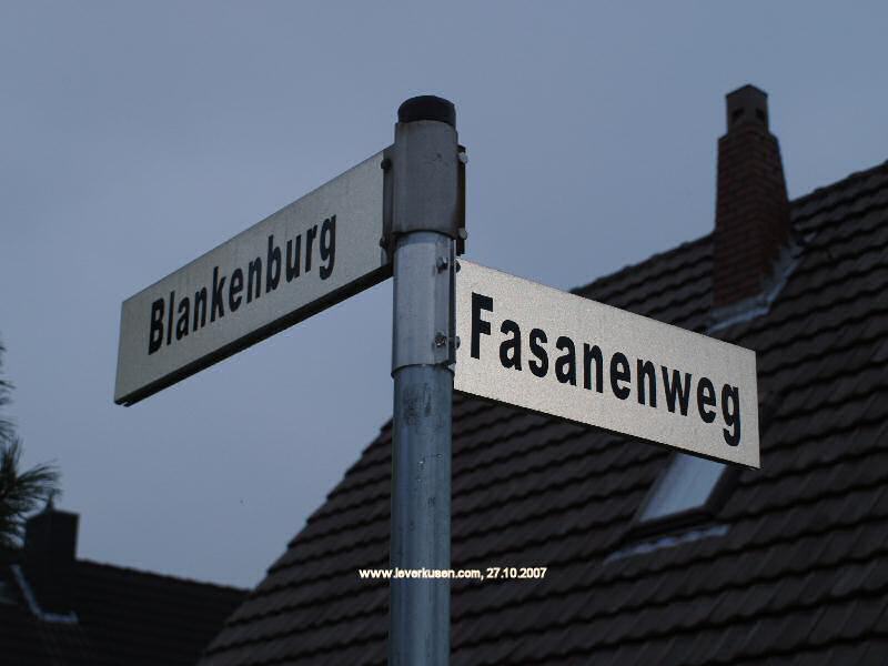 Foto der Blankenburg: Straßenschild Blankenburg