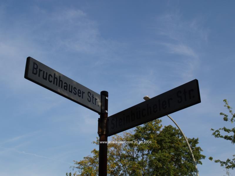 Foto der Bruchhauser Str.: Straßenschild Bruchhauser Str.