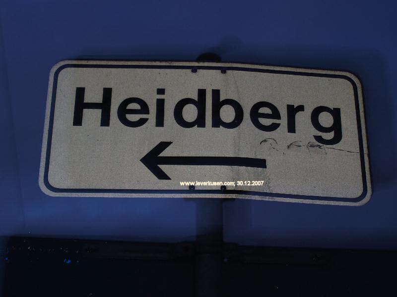 Foto der Heidberg: Hinweisschild Heidberg
