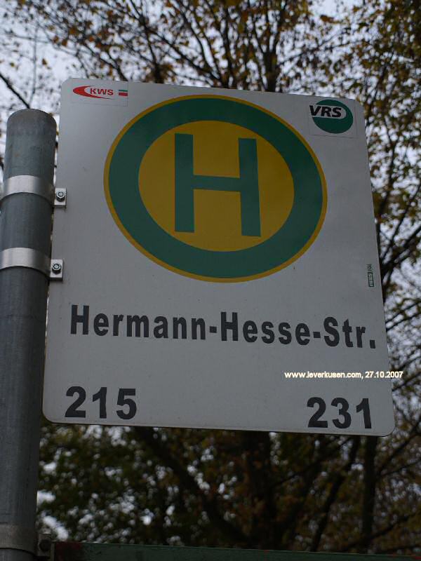 Foto der Hermann-Hesse-Str.: Bushaltestelle Hermann-Hesse-Str.