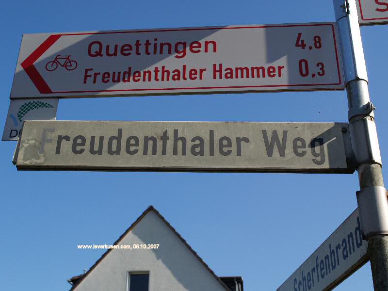Foto der Freudenthaler Weg: Straßenschild Freudenthaler Weg