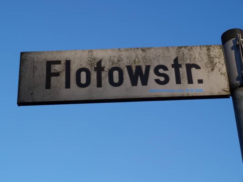 Foto der Flotowstr.: Straßenschild Flotowstr.