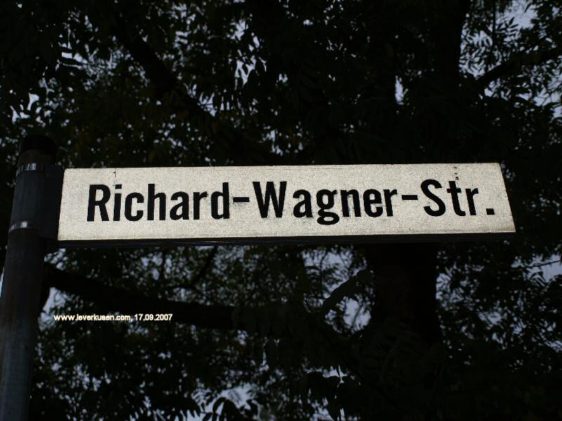 Foto der Richard-Wagner-Str.: Straßenschild Richard-Wagner-Str.