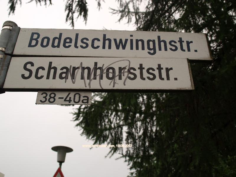 Foto der Bodelschwinghstr.: Straßenschild Bodelschwinghstraße