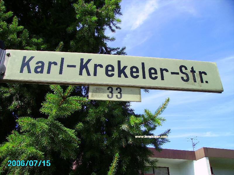 Foto der Karl-Krekeler-Str.: Straßenschild Karl-Krekeler-Straße