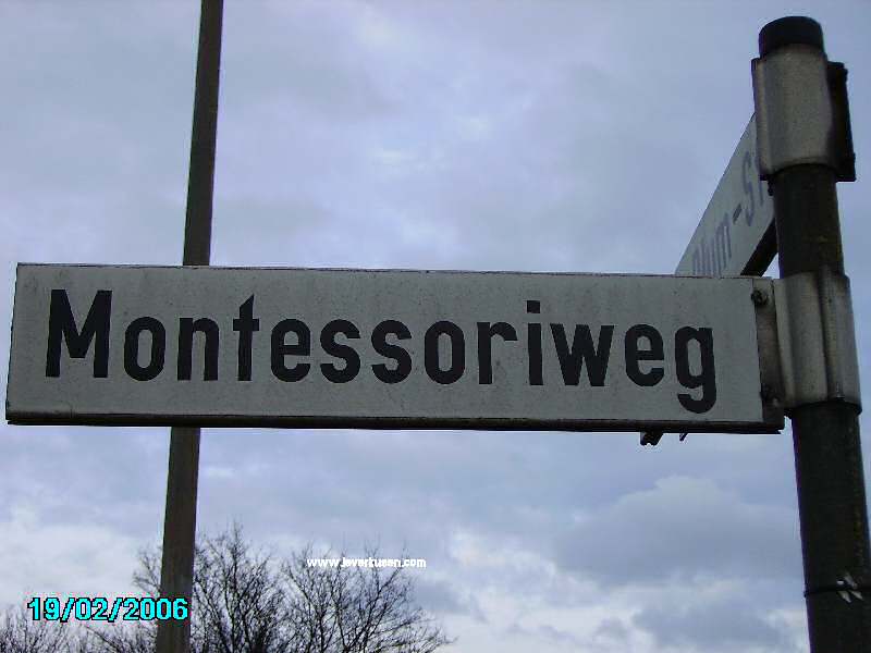 Foto der Montessoriweg: Straßenschild Montessoriweg