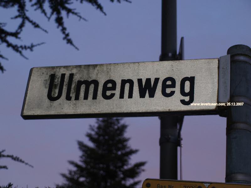 Foto der Ulmenweg: Straßenschild Ulmenweg