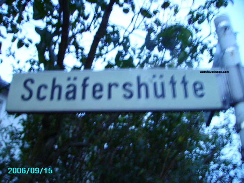 Foto der Schäfershütte: Straßenschild Schäfershütte