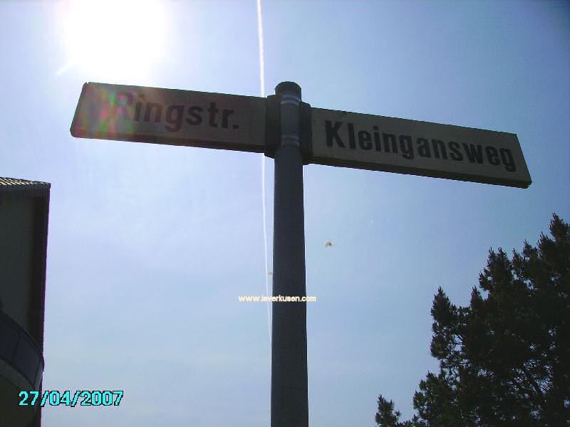 Foto der Kleingansweg: Straßenschild Kleingansweg