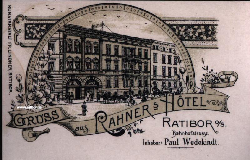 Rahners Hotel in der Bahnhofstraße