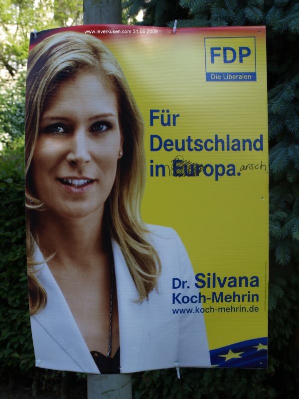 Silvana Koch-Mehrin, Plakat