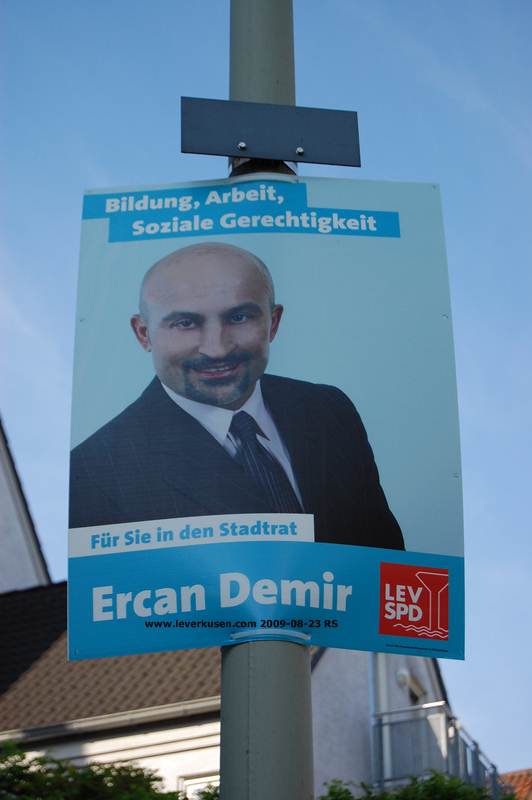 Ercan Demir, Wahlplakat