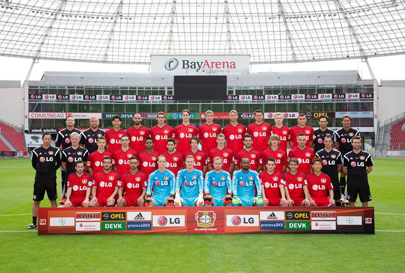 Bayer 04-Mannschaftsfoto
